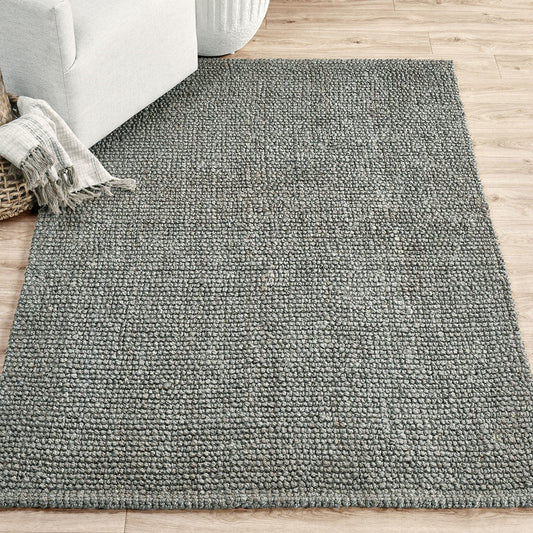 Chunky Loop Rug - Blue Charcoal