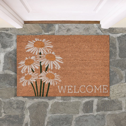 Welcome Doormat 24x36 - Daisy