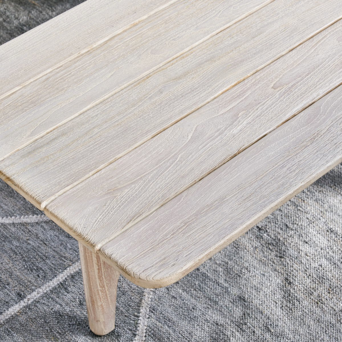 Dawn Outdoor Rectangle Coffee Table - Gray