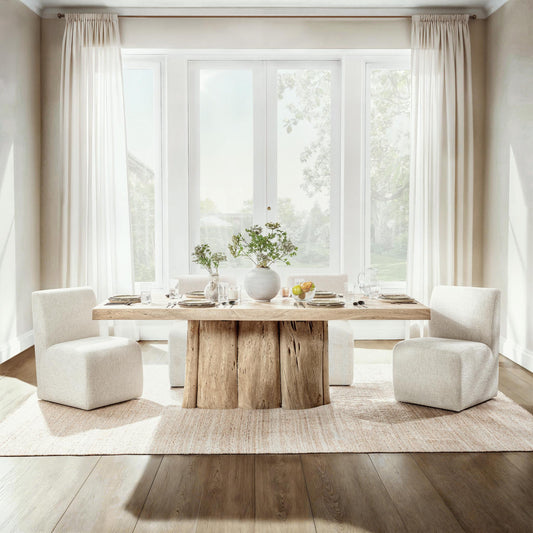 Terra 92" Dining Table - Sandstone Greige