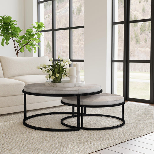 Hayword Hide Nesting Coffee Tables Set of 2
