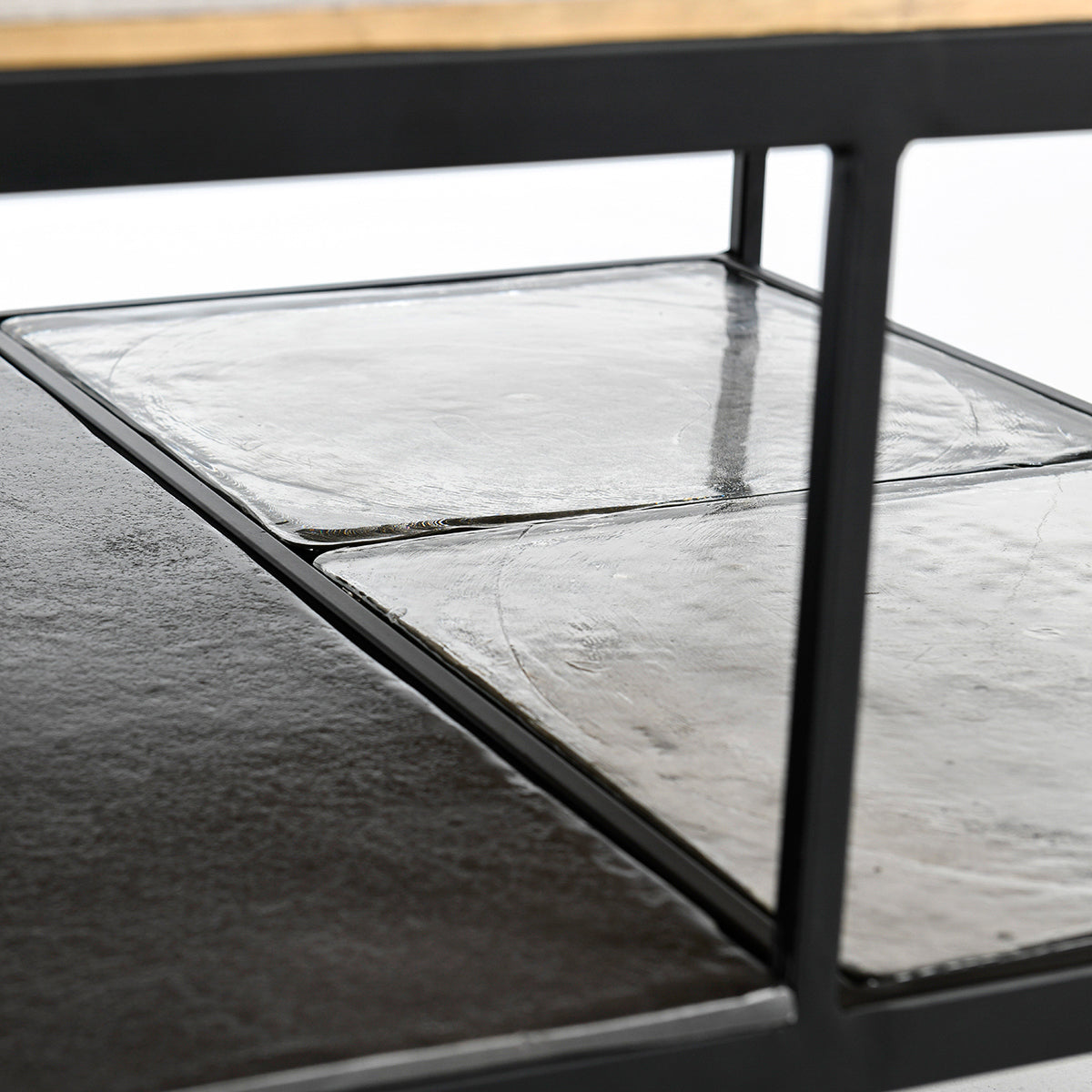 Remmy Cast Aluminum Rectangle Coffee Table - Brass Antique