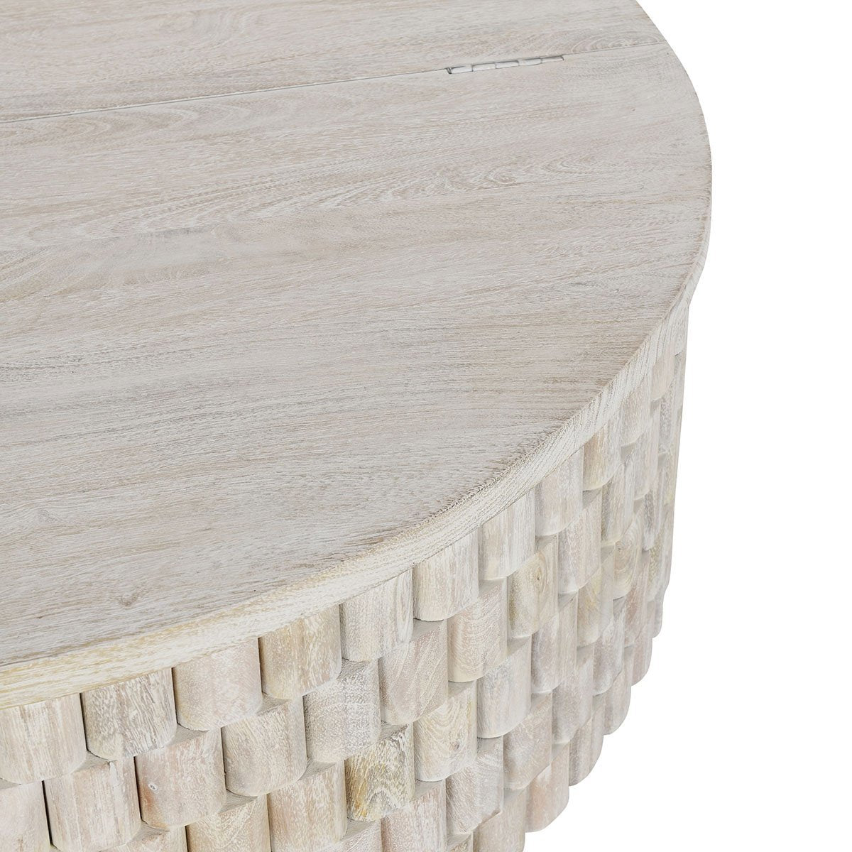 Norwood Round Coffee Table - Coastal White