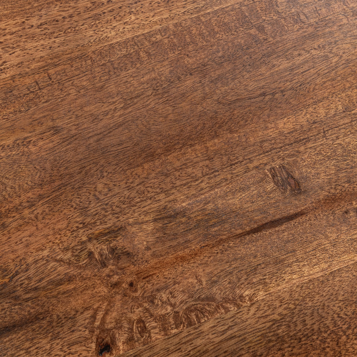 Andra Leather Round Accent Table - Sedona Brown