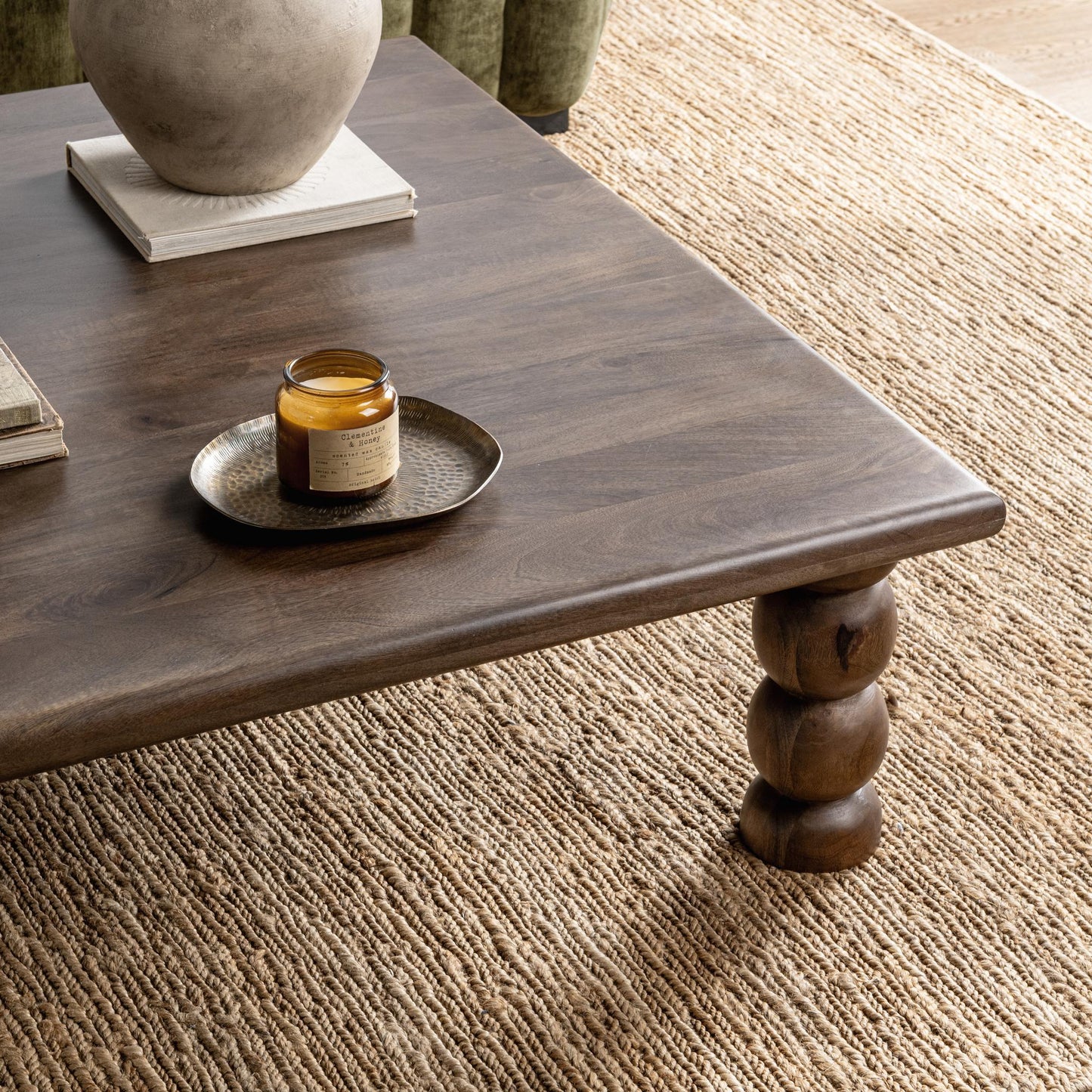 Adir 48" Square Coffee Table - Tundra Brown