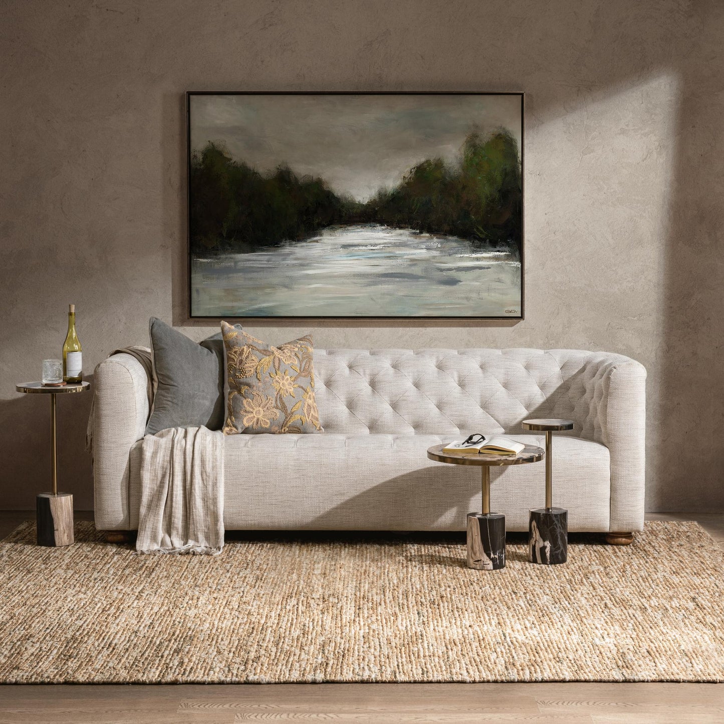 Jordyn Round Medium Accent Table - Molten Husk