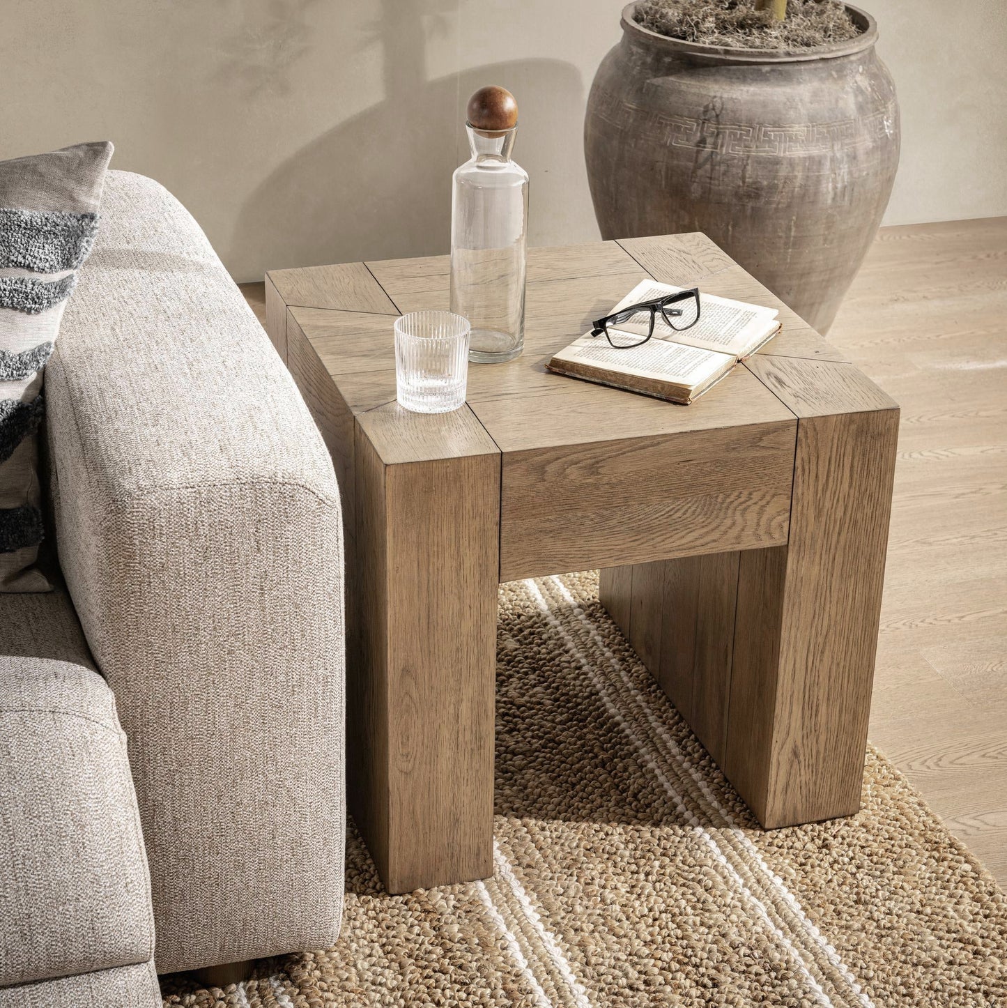 Bristol Square End Table - Cafe Brown