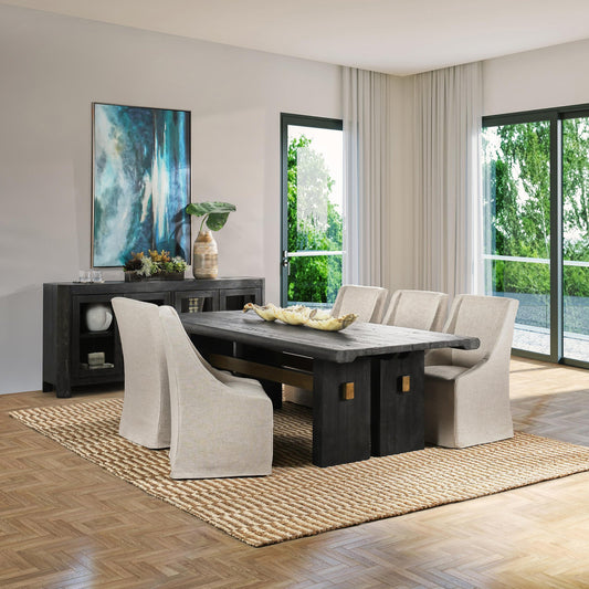 Larson Rectangle Dining Table - Carbon Black