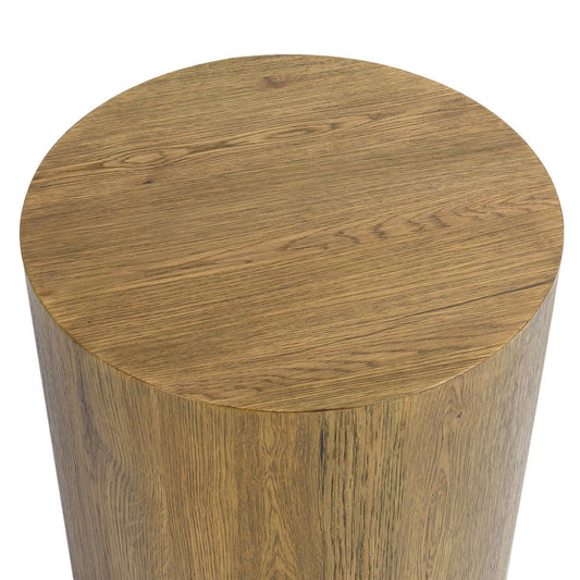 Layne Round End Table - Light Brown