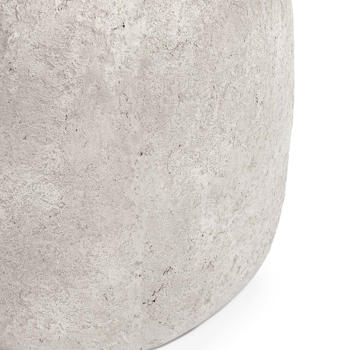 Britney Outdoor Round End Table - Light Gray