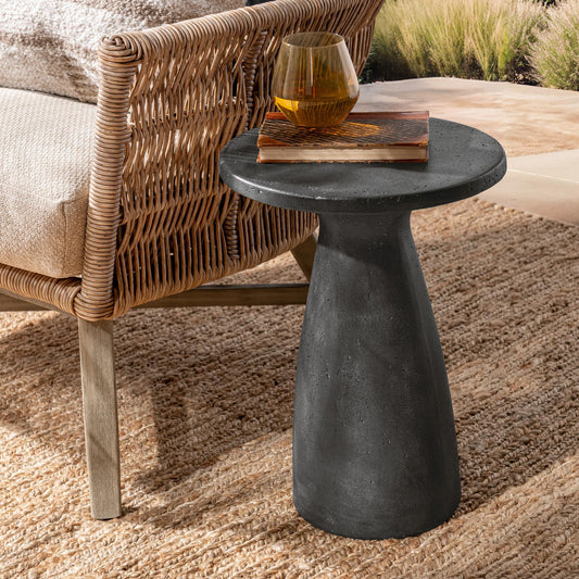 Collins 19" Accent Table - Dark Gray