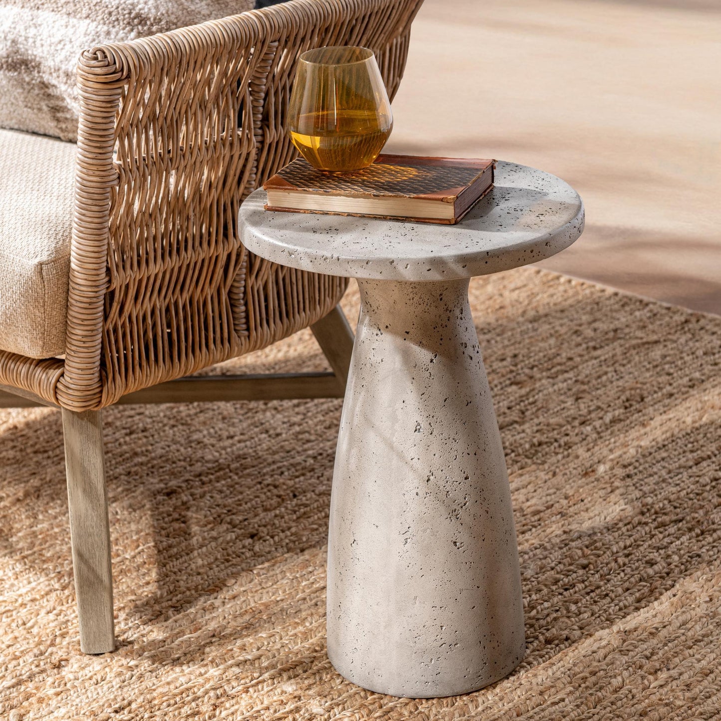 Collins 19" Accent Table - Light Gray