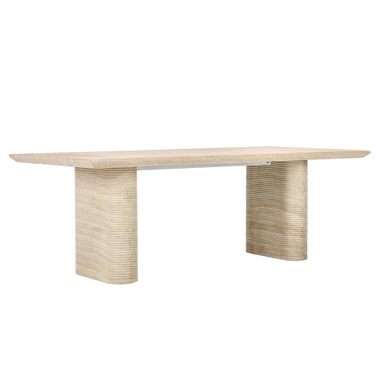 Aiden Outdoor Rectangle Dining Table - Beige