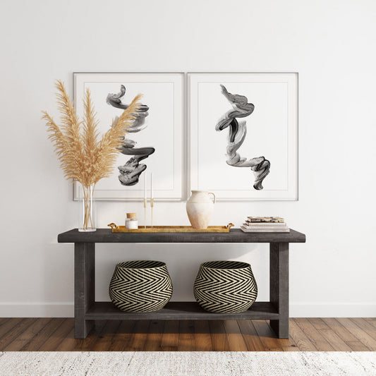Larson Rectangle Console Table - Carbon Black