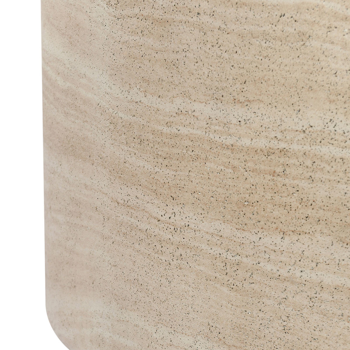 Mckenna Outdoor Round Coffee Table - Travertine