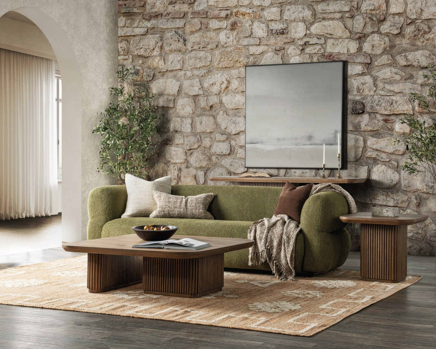 Vander Square End Table - Tawny Brown