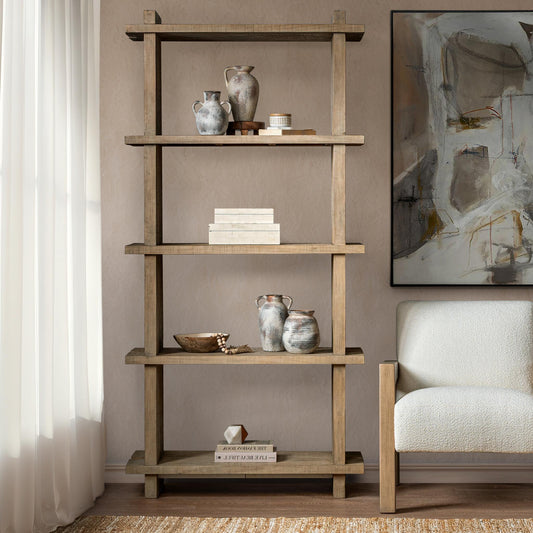 Karlla Bookshelf - Natural Clay