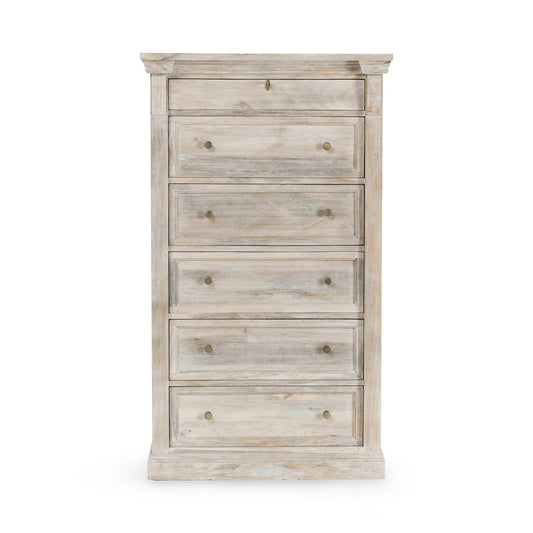 Adelaide 6Dwr Chest - Natural Cream Wash
