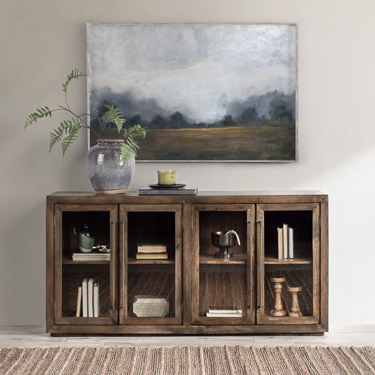 Bradley 4Dr Cabinet - Landmark Brown