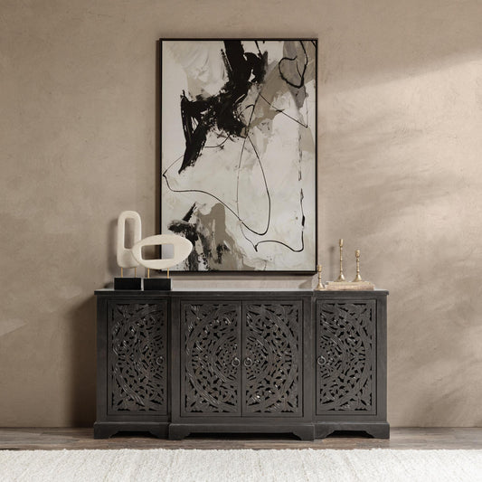 Harmony 4 Door Cabinet - Harvest Walnut