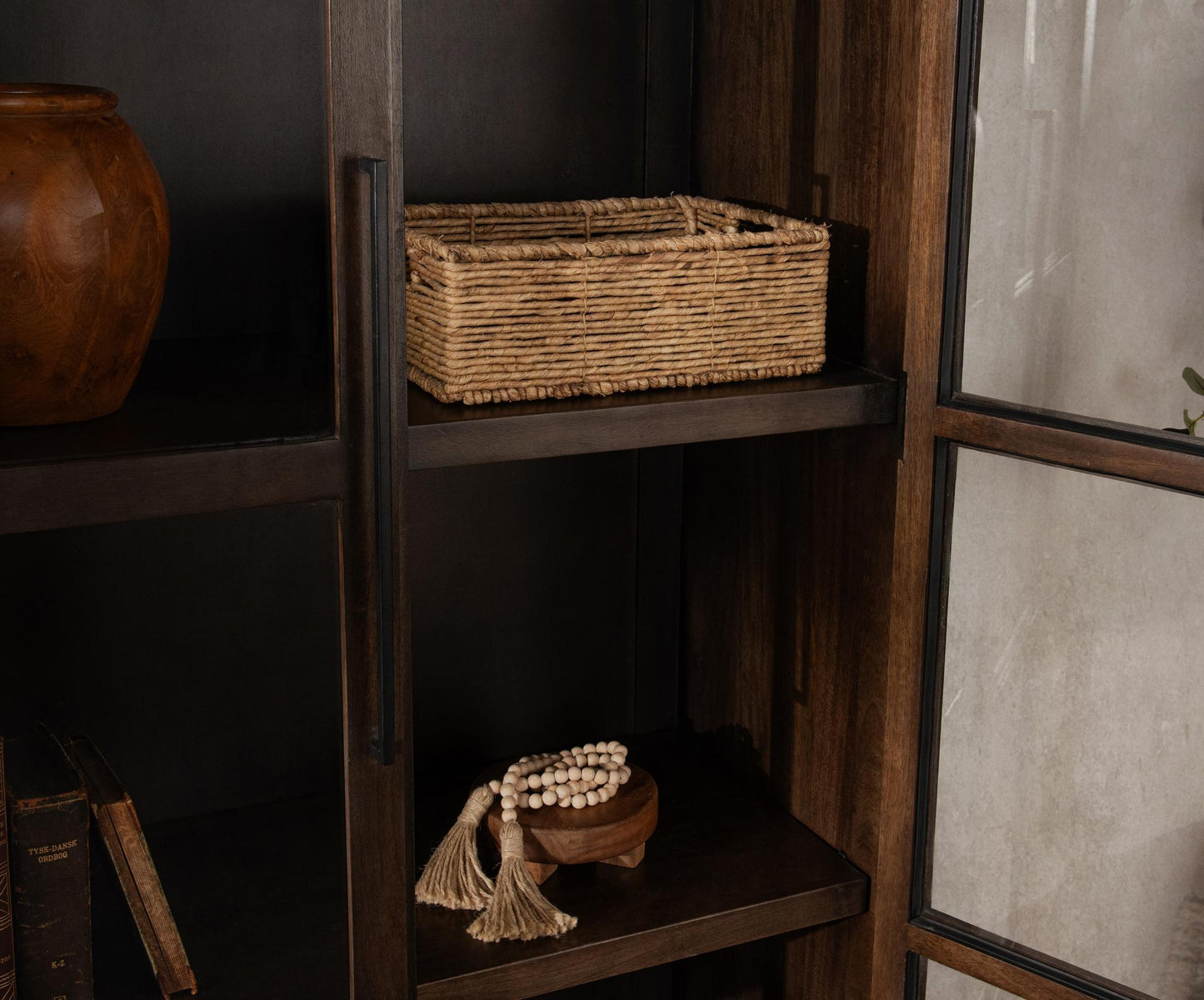Rogers Tall Cabinet - Dark Brown