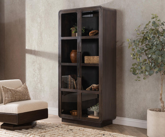 Rogers Tall Cabinet - Dark Brown
