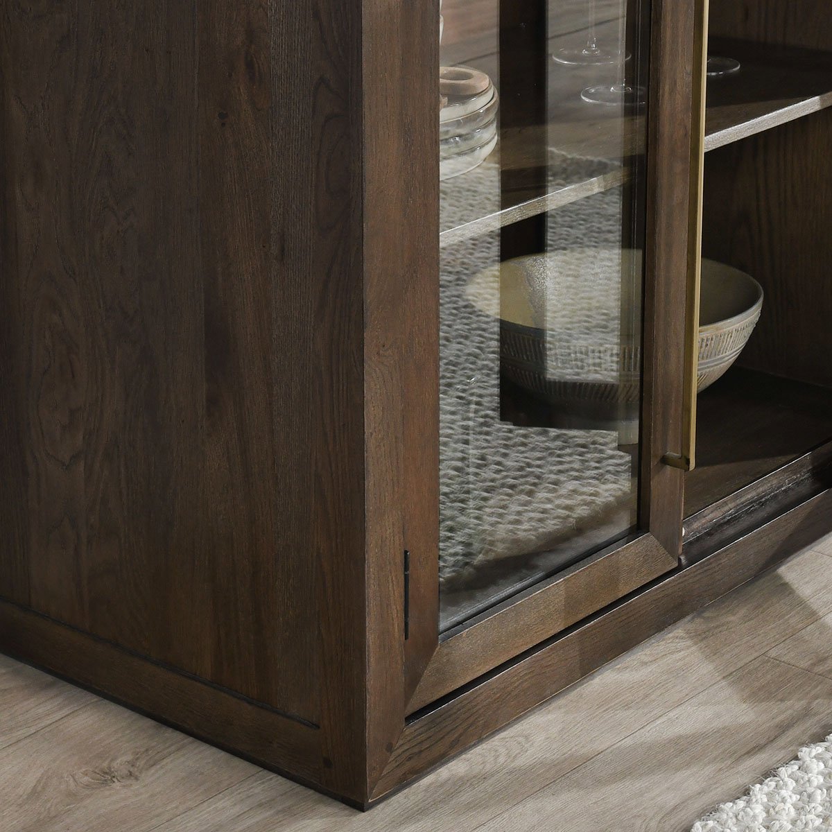 Bradley 2Dr Cabinet - Landmark Brown