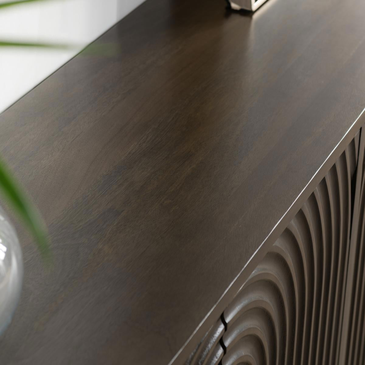 Colson 4Dr Cabinet - Dark Brown