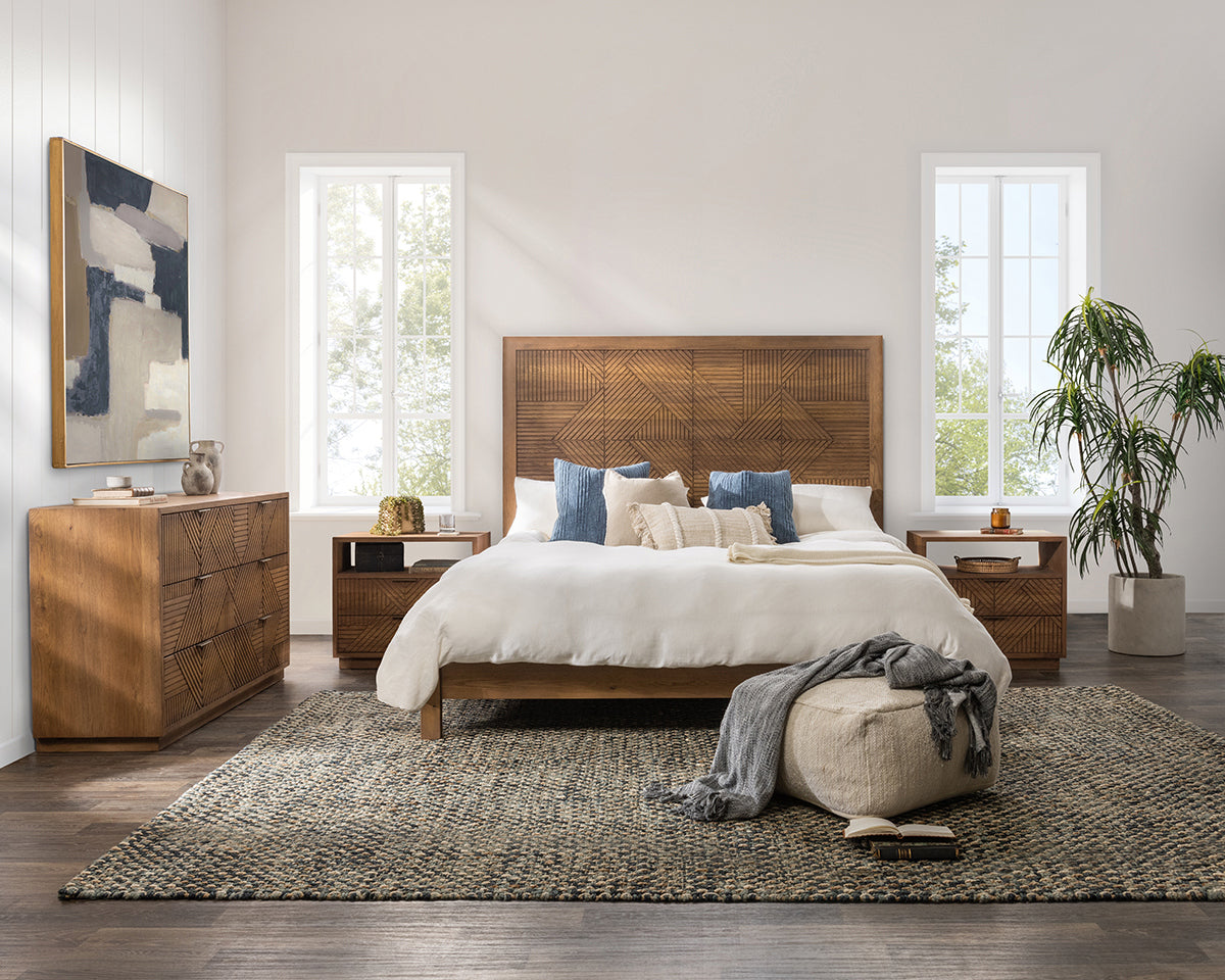 Santa Clara 6Dwr Dresser - Caramel Brown