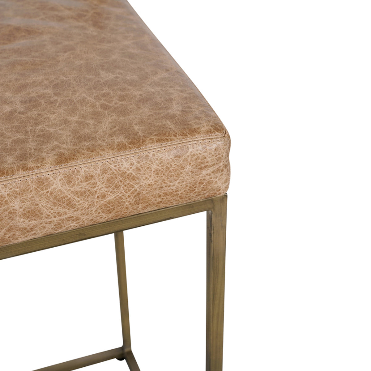 Belfort Leather Counter Stool - Sedona Brown