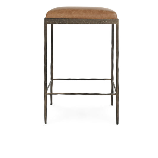 Bose Leather Counter Stool - Sedona Brown