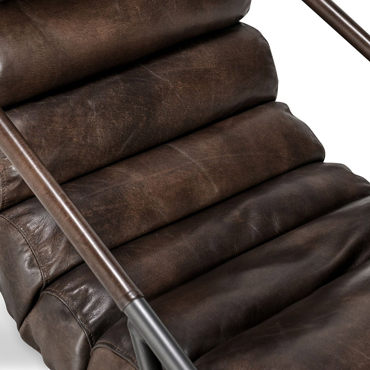Jackson Leather Accent Chair - Truffle Brown