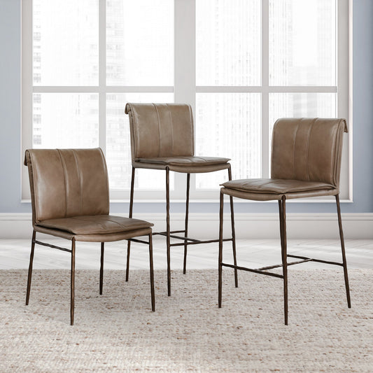 Mayer Leather Bar Stool