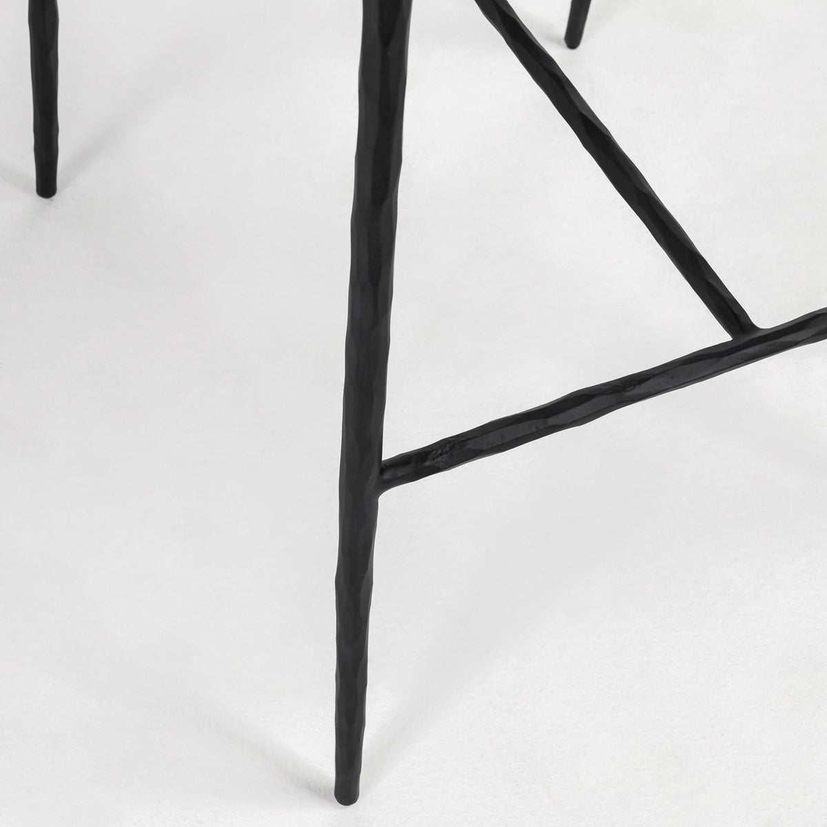 Mayer Leather Bar Stool - Pewter Gray