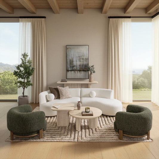 Octavia Upholstered Sectional - Ivory