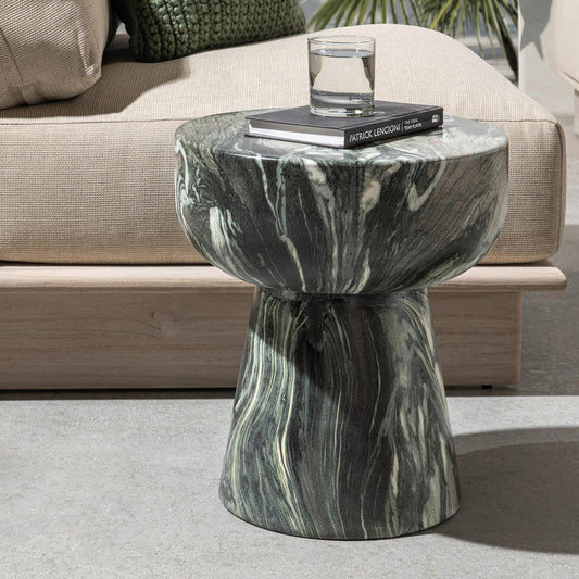 Merz Outdoor Round Stool - Green