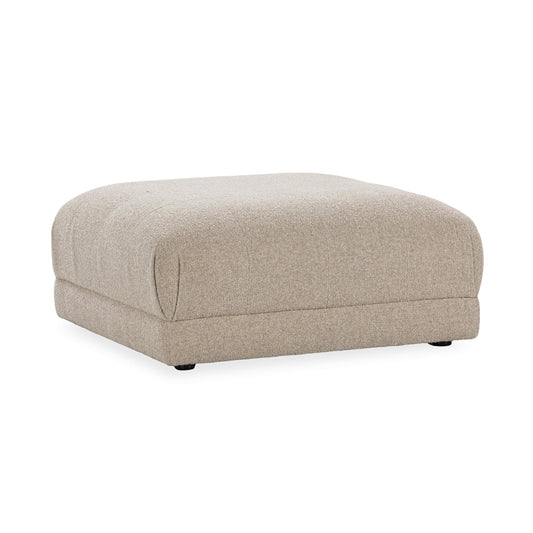 Adalynne Upholstered Square Ottoman - Buttermilk