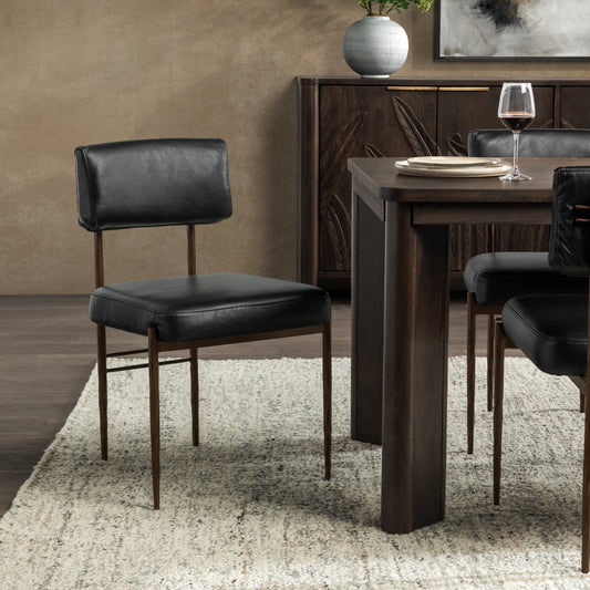 Kester Dining Chair Jet Black-Set of 2