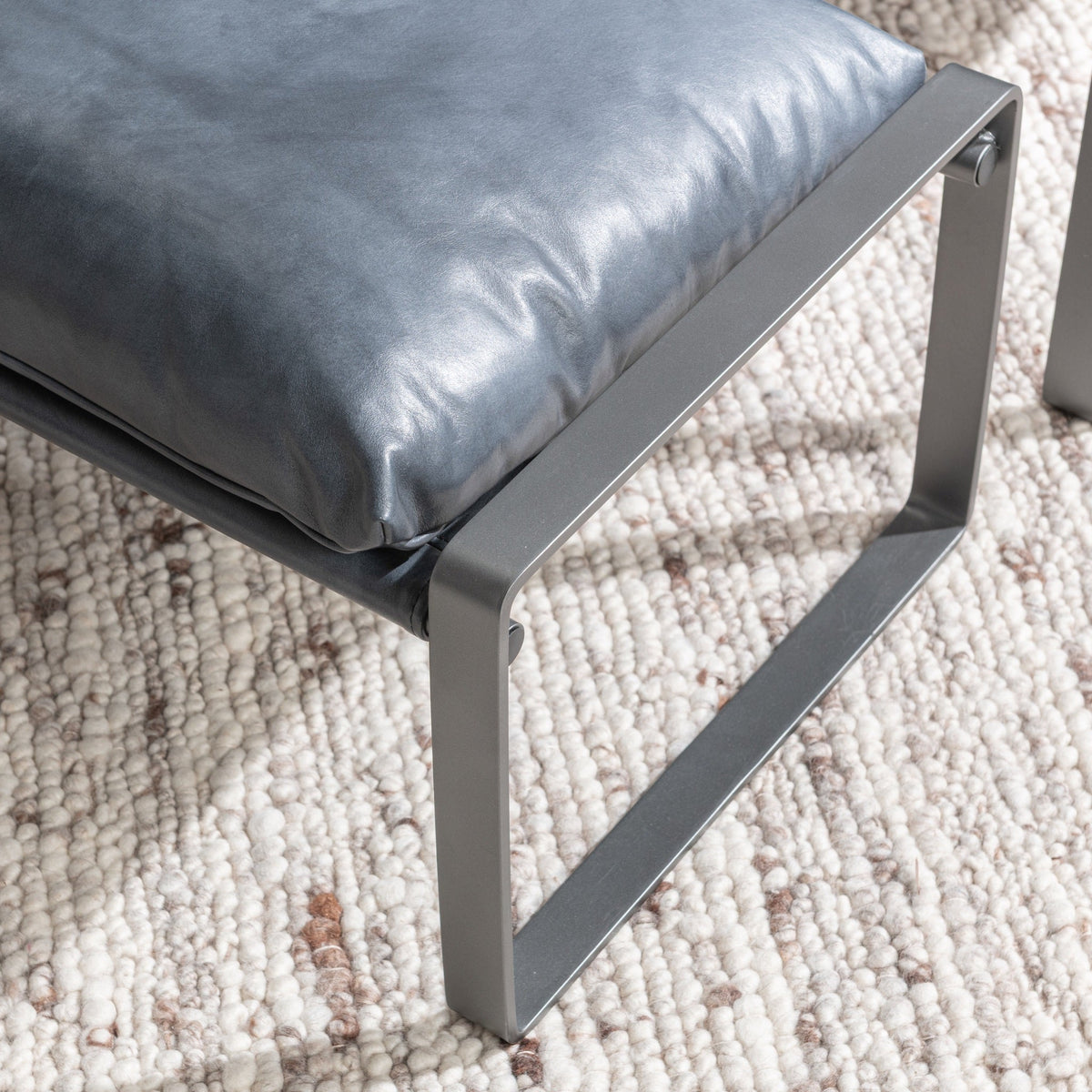 Morgan Ottoman - Ocean Blue