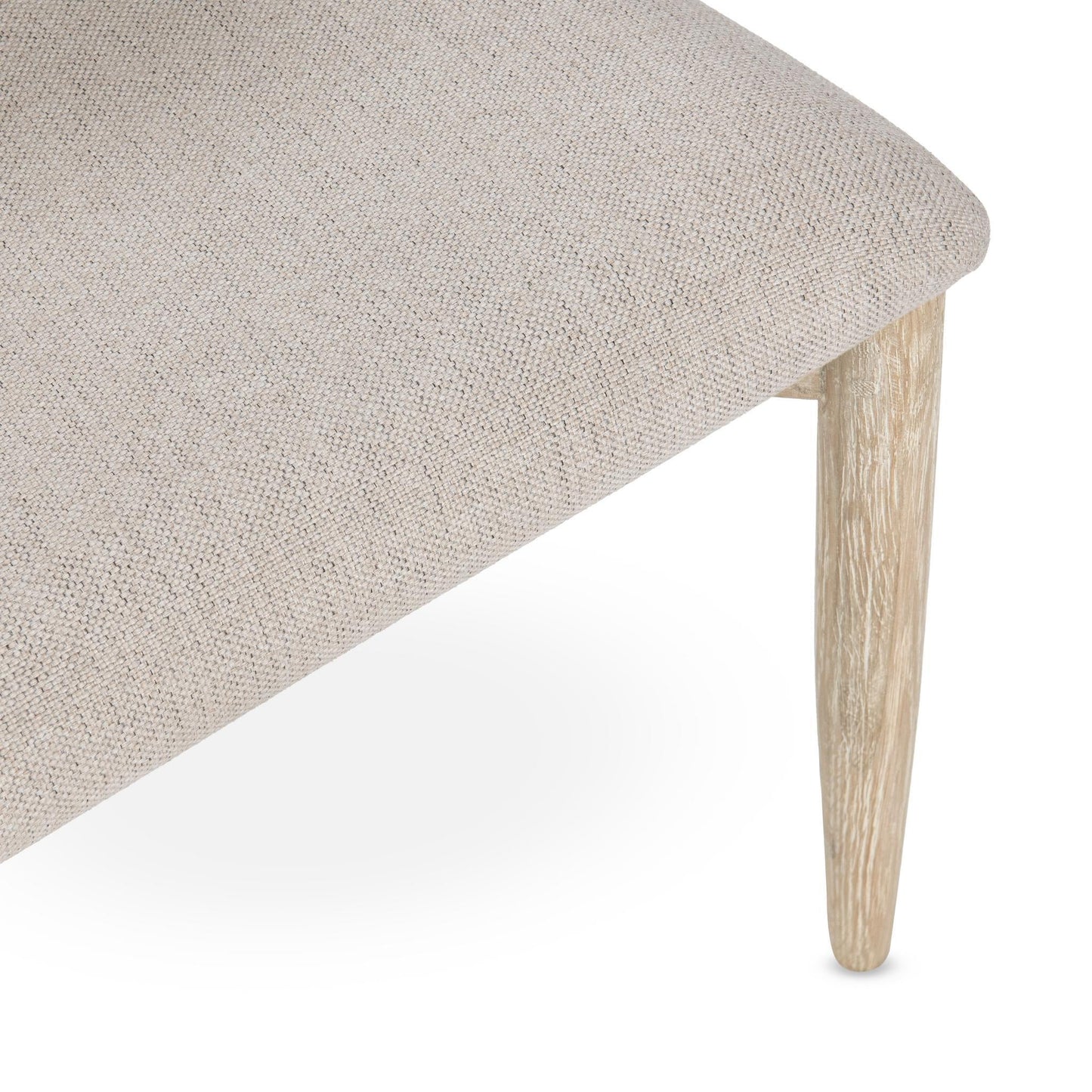 Tiber Upholstered Dining Chair Set of 2 - Cream Washed
