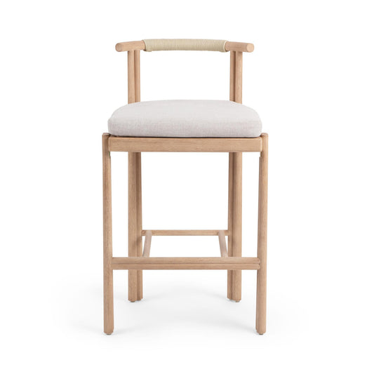 Oliver Outdoor Armless Barstool - Butterscotch