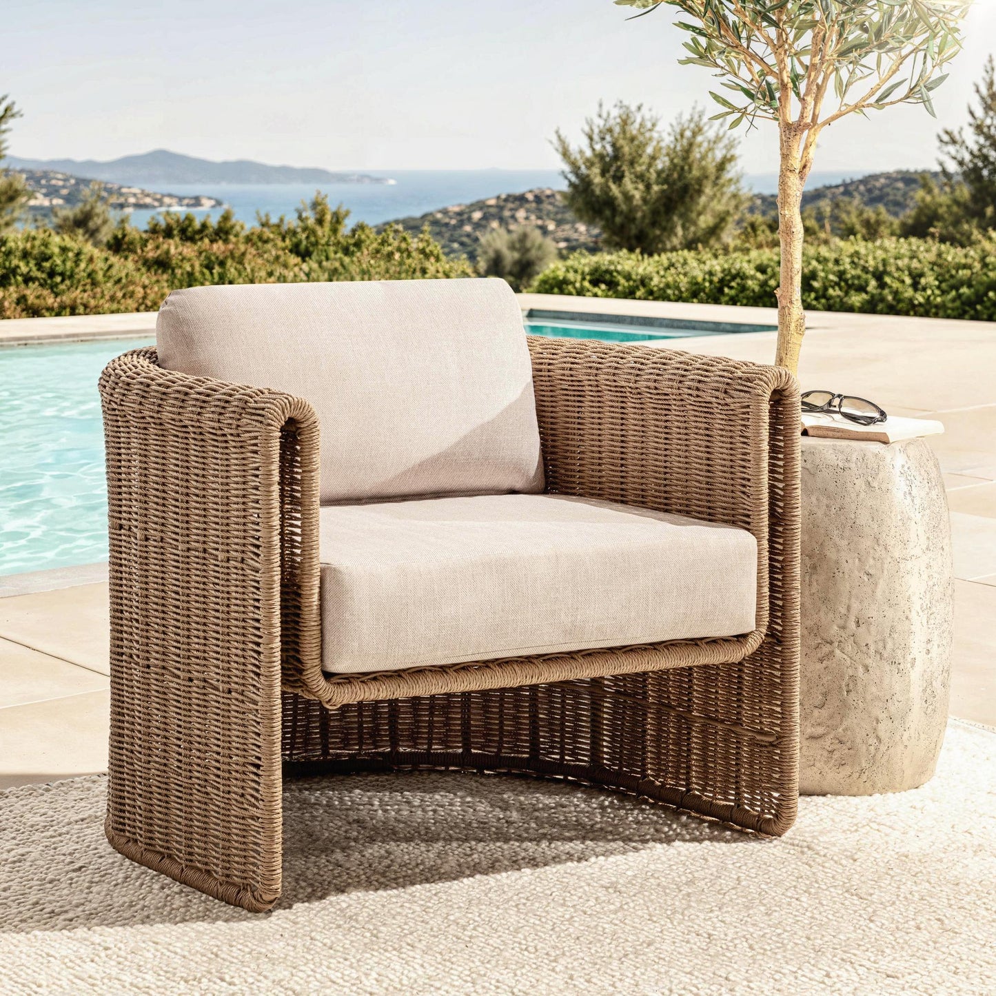 Rami Outdoor Accent Chair - Natural