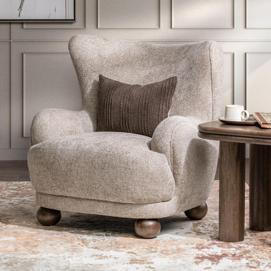 Penelope Accent Chair - Mushroom Taupe