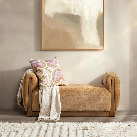 Soraya Accent Bench - Spiced Amber