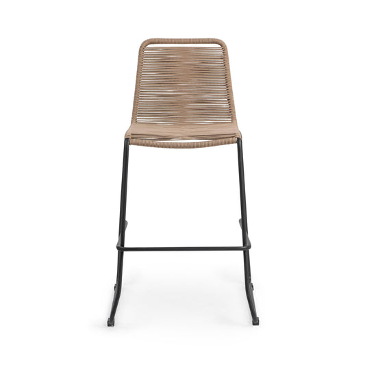 Joslyn Outdoor Bar Stool - Woven Clay