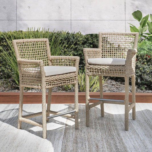 Brisbane Outdoor Bar Stool - Natural