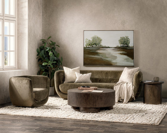 Nico Upholstered Sofa - Olive Green