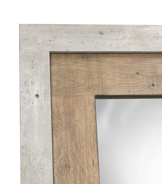 Charlotte Floor Mirror - Natural/Weathered Cement