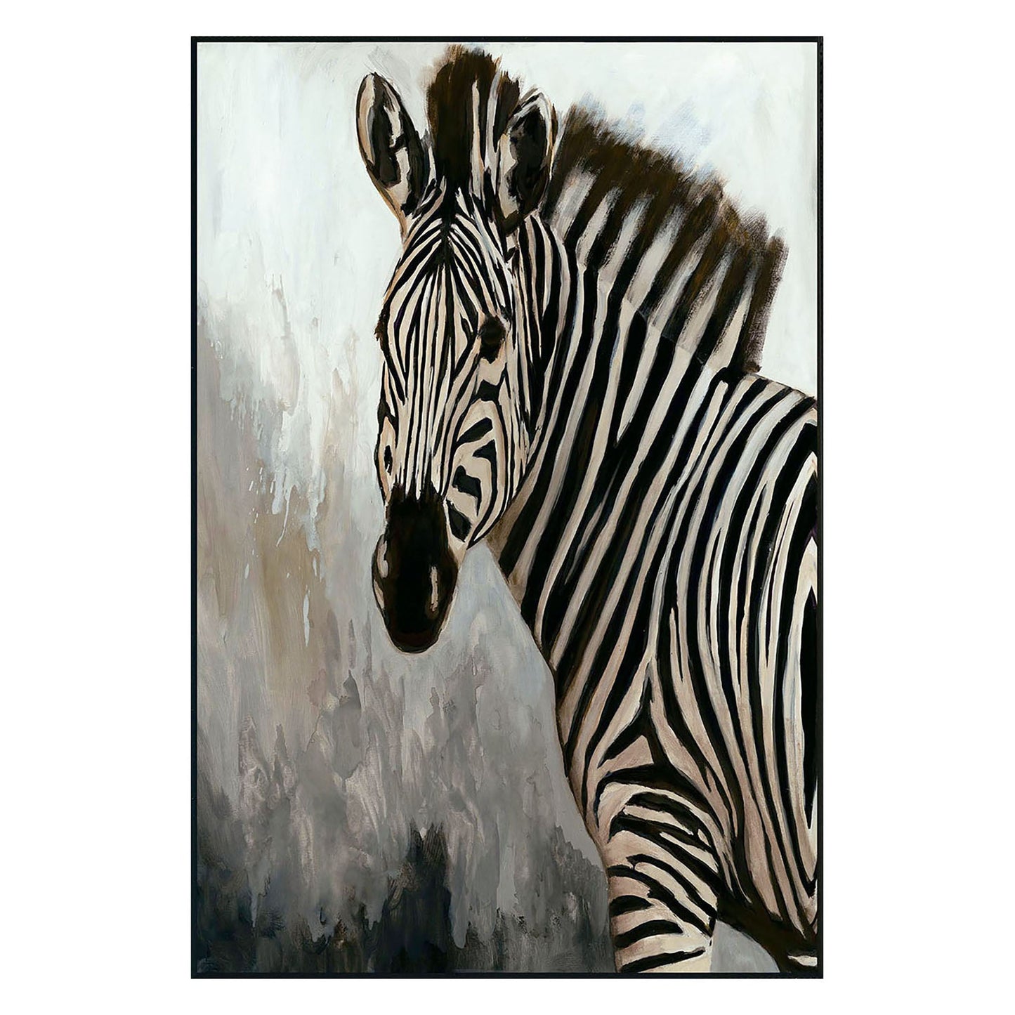 Zebra Painting 48x72 by Buddy Whitlock