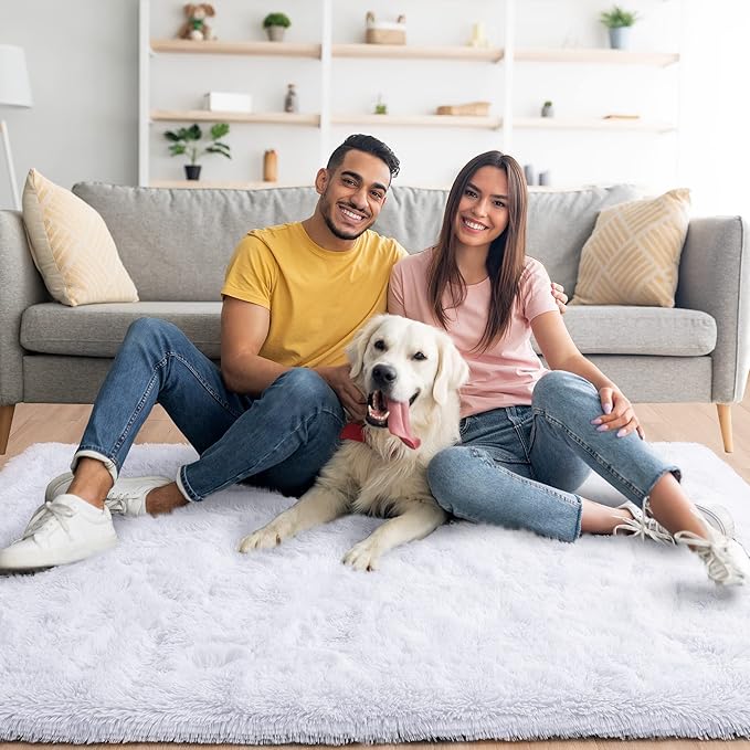 Noahas Large Fluffy 8x10 Area Rugs for Living Room Bedroom,Thick Shag Throw Rug,Big Soft Shaggy Bedside Non-Slip Plush Dorm Nursery Kids Carpet